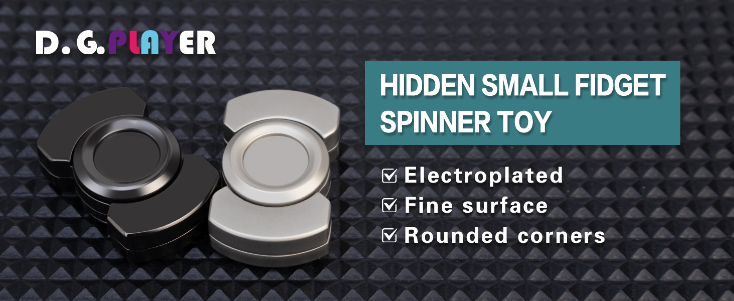 fidget spinner,metal magnetic fidget toy slider EDC Stainless Steel Titanium Black Silver Small