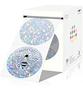 PARLAIM 2 Inch Holographic Sliver Circle Thermal Sticker, Round Self-Adhesive Direct Thermal Labe...