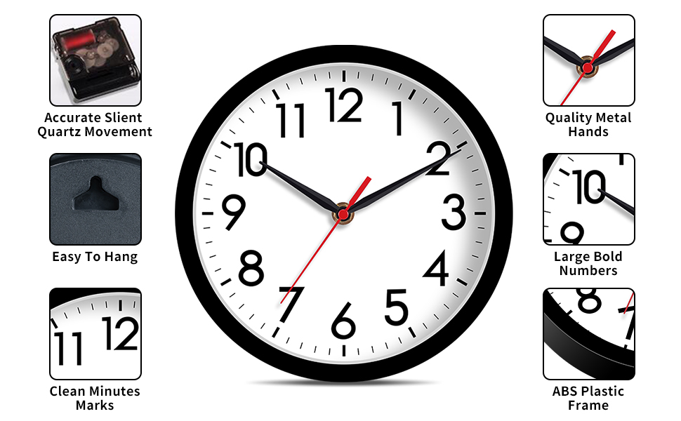 small wall clock for office