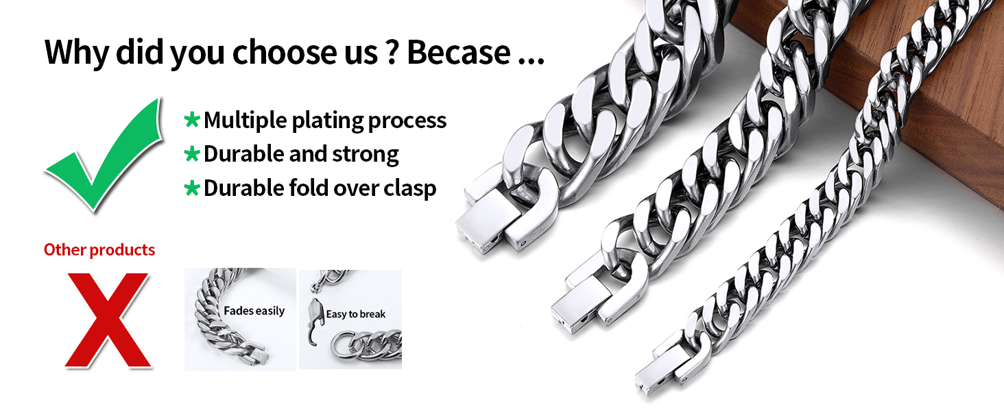 cuban chain bracelet for men