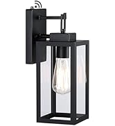 14 Inch Outdoor Wall Lantern Dusk to Dawn, 14” Outdoor Wall Light Dusk to Dawn Outdoor Patio Ligh...