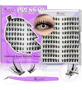 No Glue Needed Lashes, Self Adhesive Eyelashes, DIY Lash Cluster Eyelash Extensions Kit 10-18mm,1...