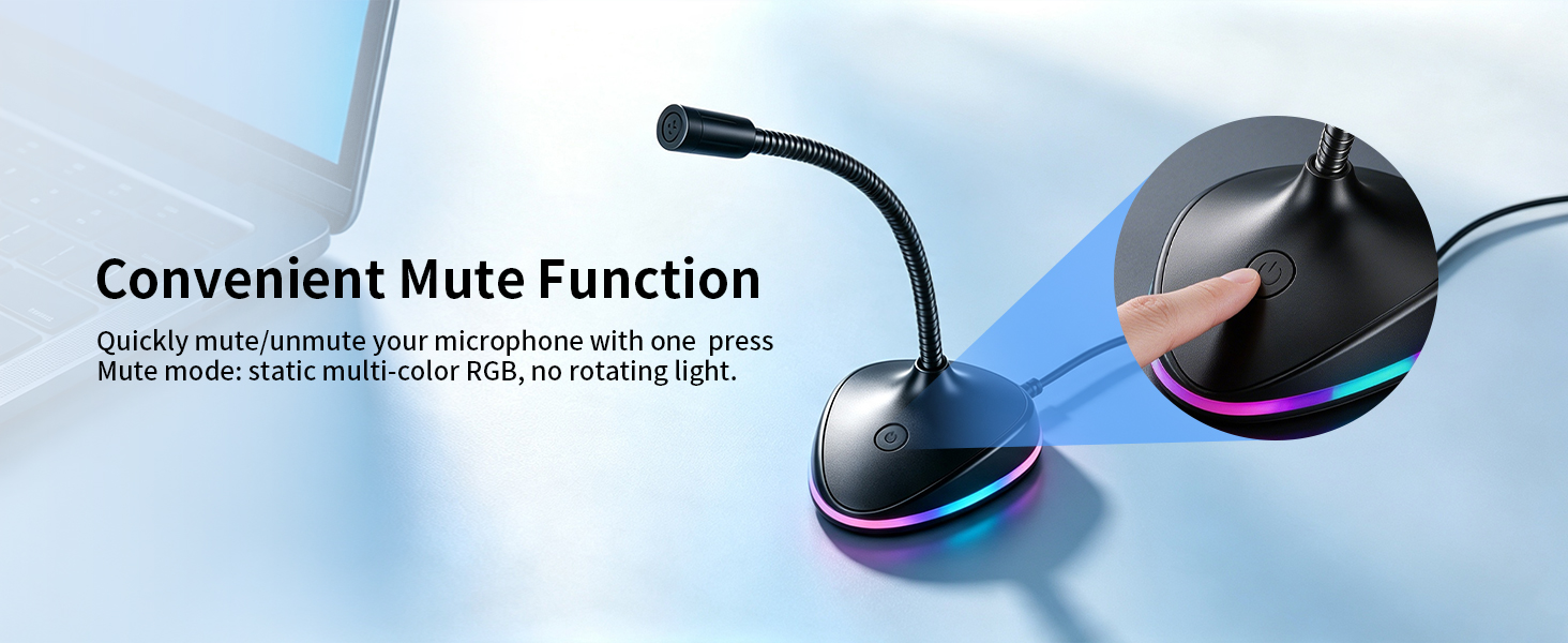 Gooseneck Microphone with Noise Cancellation