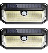 Brightever Solar Outdoor Lights, 4000LM 388 LEDs Motion Sensor Solar Powered Outdoor Light, IP65 ...