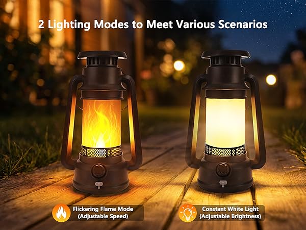 Solar &amp;amp; Battery Powered Lantern Outdoor Lights