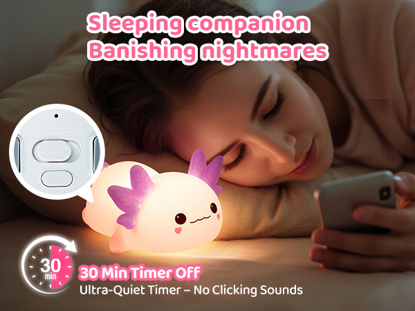 night light for kids kids night light axolotl night light axolotl lamp axolotl light 