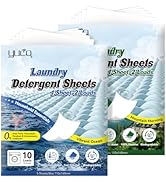 YUCO Travel Size Laundry Detergent Sheets 2 Pack of 5 Sheet, Envelope Pouch Travel Pack, for Clot...