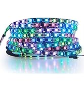 ALITOVE RGB Addressable LED Strip WS2811 12V LED Strip Lights 16.4ft 300 LEDs Dream Color Program...