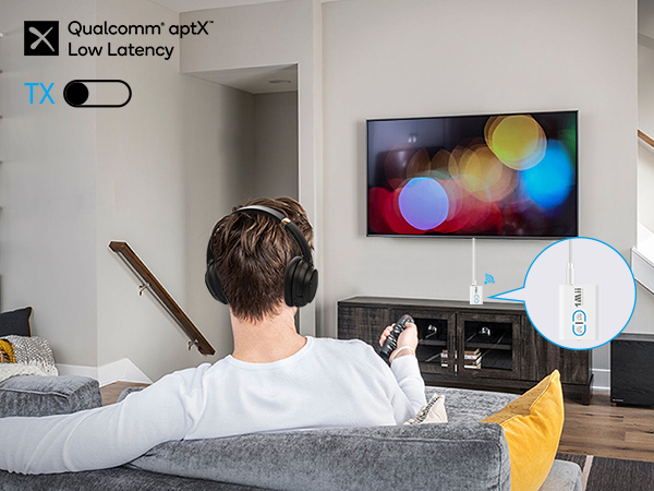 aptx low latency bluetooth transmitter for tv