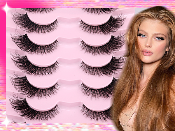 cat eye lashes fox eye lashes natural lashes false lashes fluffy lashes natural eyelashes