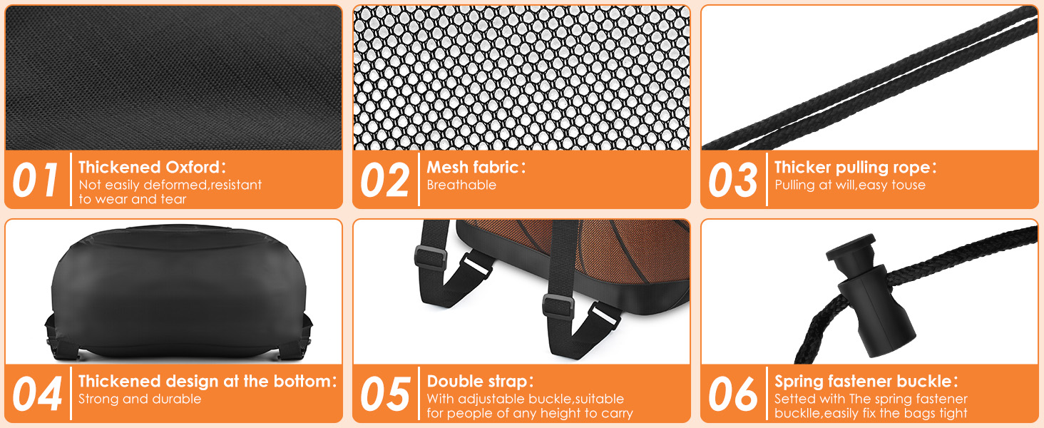 mesh ball backpack