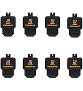 8PCS Silicone Socks Cover for Bambu Lab H2D/H2S 3D Printer High Temperature and Durable Black Sil...