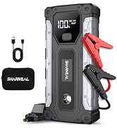 Sharmeal Car Jump Starter 5000A, Jump Starter Battery Pack for 10.0L Gas and 9.0L Diesel, 12V Por...