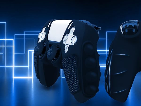 ps5 controller skin dark blue
