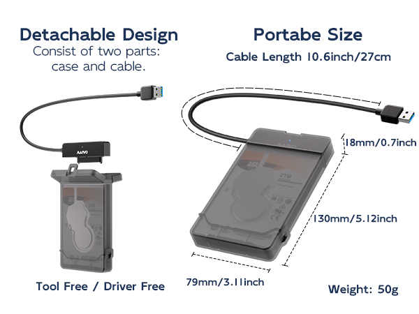 SATA to USB 3.0 Adapter for 2.5 SSD hdd External Hard Drive USB Cable shell housing enclosure case