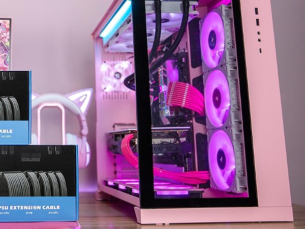 PSU extension cable kit pink