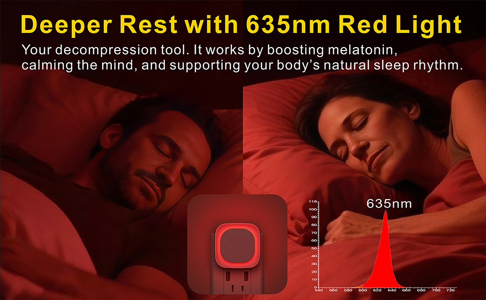 red sleep night light