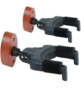 AUPHY 2-Pack Guitar Wall Hanger, Auto-Lock Guitar Wall Mount with Nitro-Safe Velvet, Universal Ho...