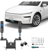 Original Lockable License Plate Holder for Model Y Juniper 2026 No Drill Anti-Theft Front License...