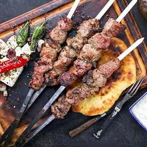 Metal skewers for Grilling