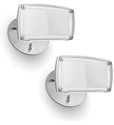 LUTEC 2 Packs 14W LED Flood Light Outdoor, 1300LM 5000K Single-Head Floodlight, Waterproof Exteri...