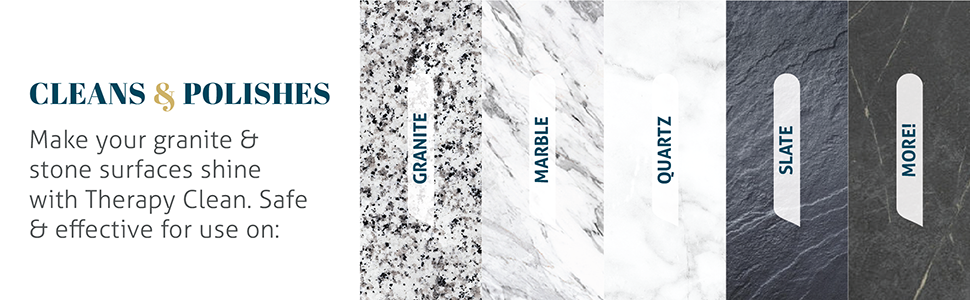 Cleans &amp; Polishes Granite, Marble, Quartz, Slate &amp; More!