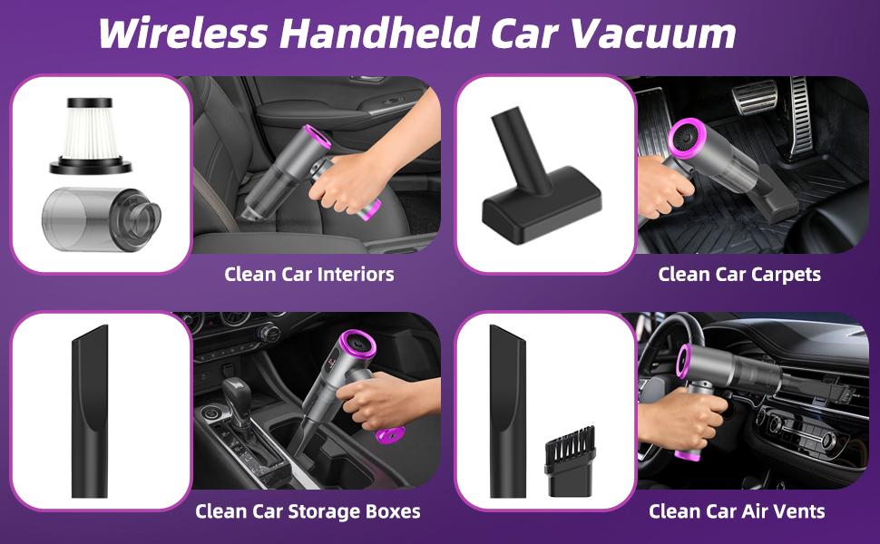 Wireless Handheld Car Vacuum