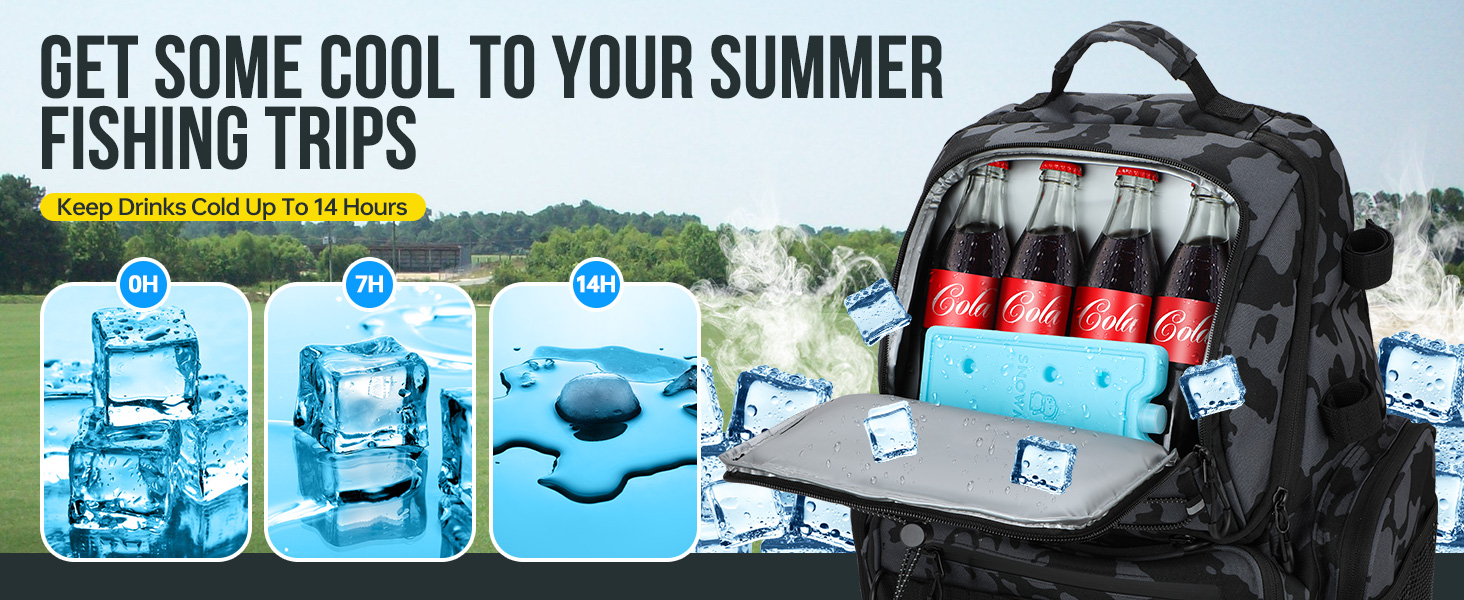 fishing backpack with cooler