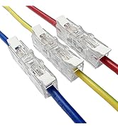 Dicio Inline Wire Connectors Nuts, 20 pcs Lever Wire Compact Connectors Electrical Inline Splicin...