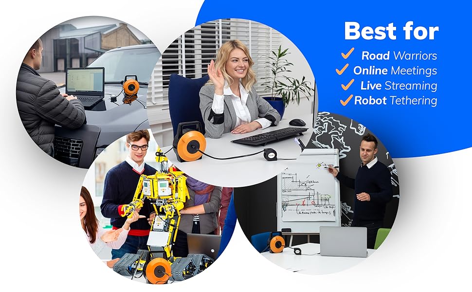 best for road warriors online meeting live streaming robot tethering