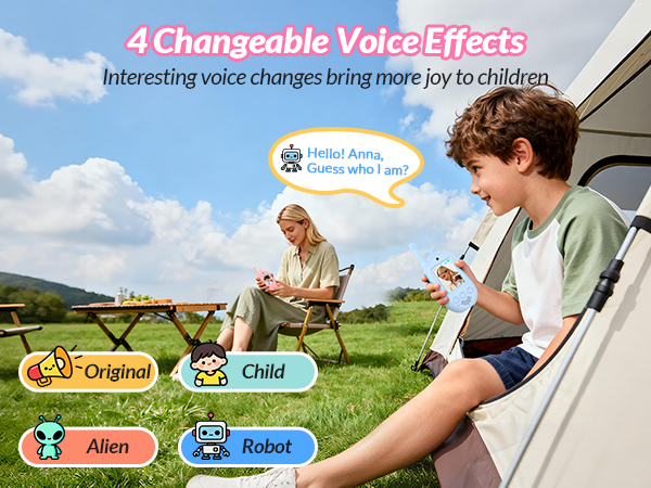 4 changeable voice effects
