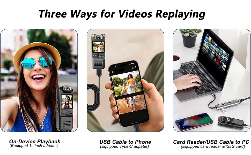 body camera with screen