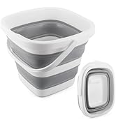 Car Wash Bucket 5L, Collapsible Bucket for Cleaning Supplies, Folding Mop Buckets Water Storage C...