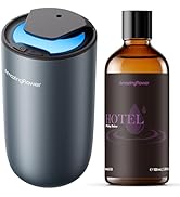 Waterless Diffuser for Essential Oil, Smart Car Air Freshener Diffuser with MWAY Diffuser Oil, Fr...