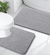 2 Pieces Bath Rugs Set
