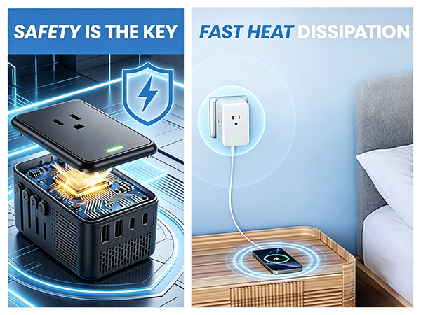 power converter adapter combo