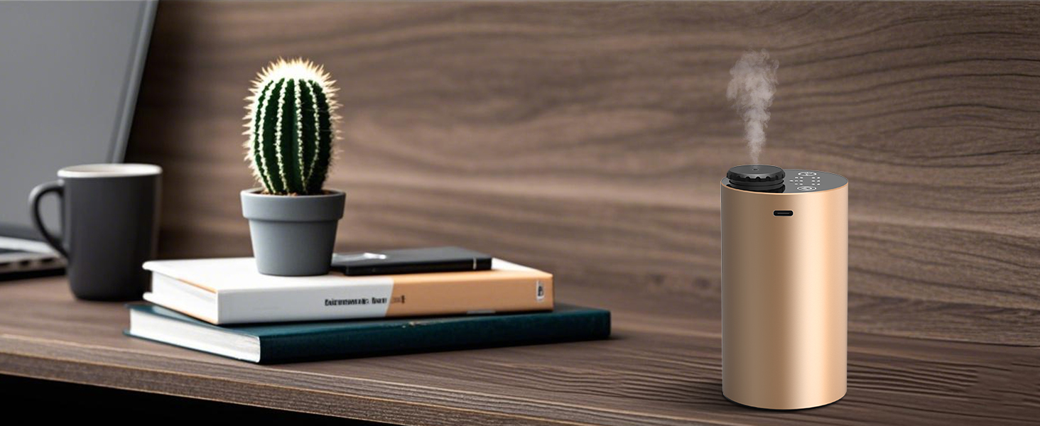 Waterless Diffuser essential oil portable automatic scent aroma 360 aromatherapy mist
