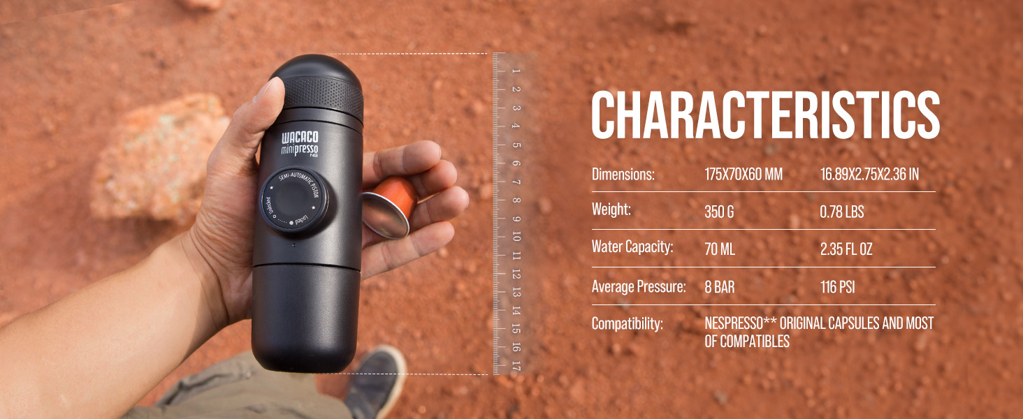 Portable Espresso Machine, Compatible Nespresso Original Capsules and Compatibles