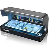 PONNOR AL-12 Counterfeit Bill Detector Money Checker Machine with Dual UV LED Light for Credit Ca...