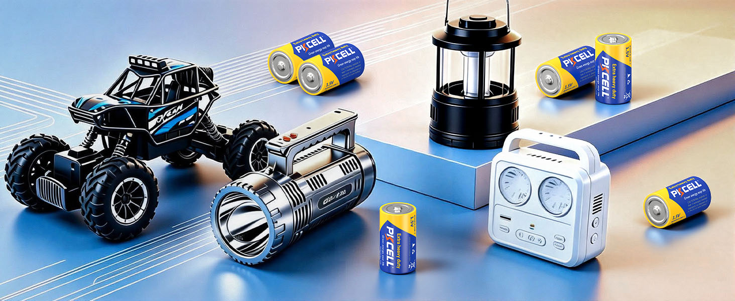 R20P D batteries can be used for flashlights, camping lanterns, fans, clocks, toys, cameras