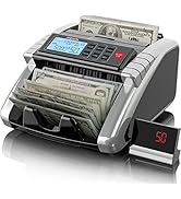 Aneken Money Counter Machine with Value Count, Dollar, Euro UV/MG/IR/DD/DBL/HLF/CHN Counterfeit B...