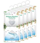CANAGER Hanging Moisture Absorber,Hanging Dehumidifier Bags for Closet,Bedroom and Kitchen,Fragra...