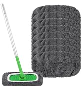 HOMEXCEL Reusable Microfiber Mop Pads Compatible with Swiffer Sweeper-8 Pack Washable Wet Pad Ref...