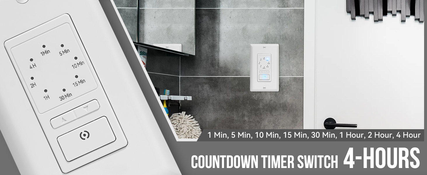 light switch with timer