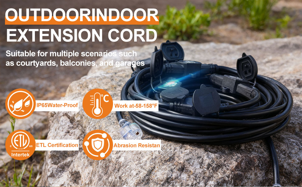 OUTDOORINDOOR EXTENSION CORD