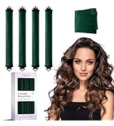 Heatless Curls Overnight Blowout Rods - 4 Pcs Hair Curlers to Sleep In,Jumbo Curling Velvet,Hair ...