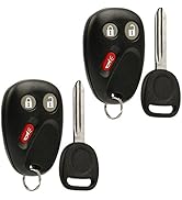 Key Fob Keyless Entry Remote with Ignition Key fits 2003-2006 Chevy Avalanche Equinox Silverado S...