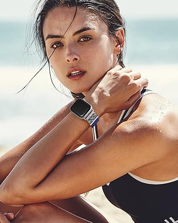 Nylon Loop Band Compatible with Apple Watch Bands 38/40/41/42/44/45/46/49mm Women Men