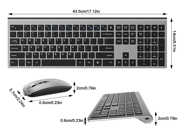 teclado keyboard and mouse combo