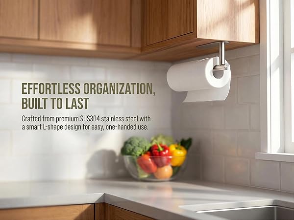 adhesive paper towel holder